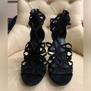 Kendall & Kylie Black suede heels